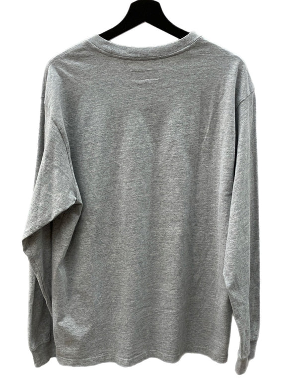 シュプリーム SUPREME Small Box Logo L/S Tee スモール ボックス ロゴ クルーネック ロング スリーブ Tシャツ 灰 ロンT ロゴ グレー Mサイズ 104MT-1317