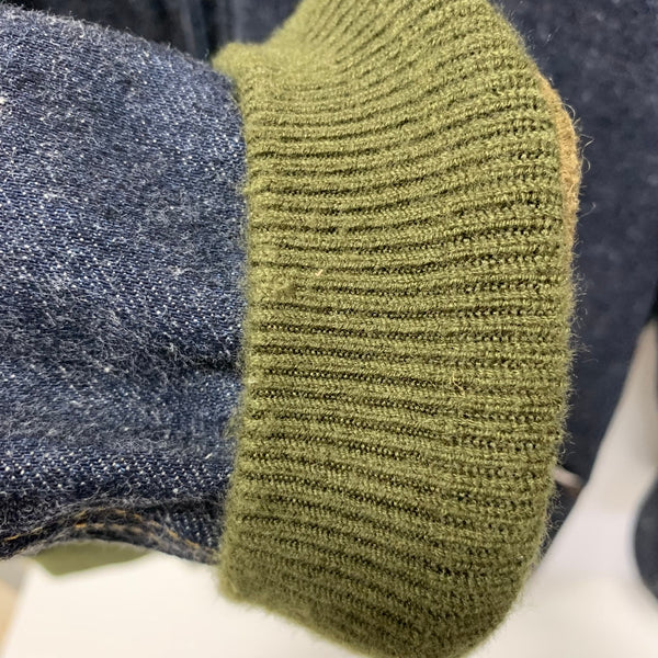 ヒューストン HOUSTON ドゥニーム Denime コラボ デニム 50807 ジャケット ネイビー 40Rサイズ 201MT-4876