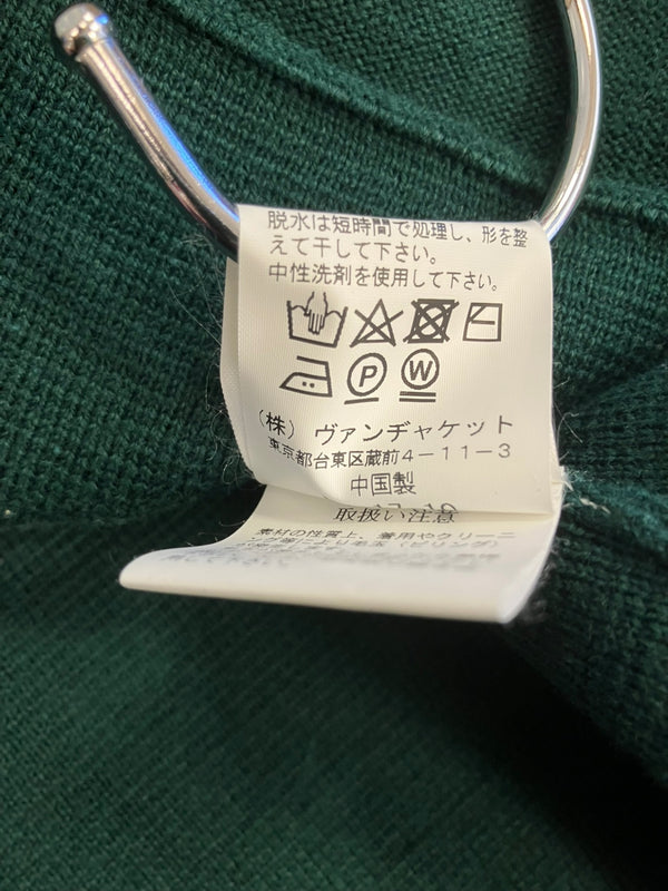 ヴァンヂャケット VAN Jacket INC. 70th ANNIVERSARY 70周年記念 レタード カーディガン カーディガン グリーン Mサイズ 101MT-3802