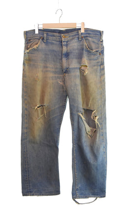 リー Lee 60s Vintage 101Z サイド黒タグ セミオートタロン ボタン裏33 赤耳 60's ヴィンテージ デニム ブルー W38 103MB-679