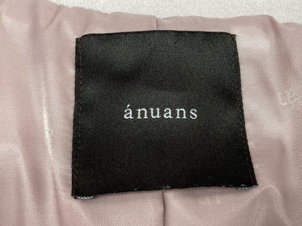 アニュアンス  anuans ウール トレンチコート スタンドカラー チェスター ラグラン ドレープ スロートタブ オーバーサイズ PINK 1523500287-0 コート 無地 ピンク Sサイズ 104LT-250
