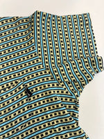 ステューシー STUSSY 80s 80's 初期 黒タグ OLD STUSSY ジャガード ボーダー ポケットTシャツ USA製 オールド VINTAGE ヴィンテージ 裏原 Tシャツ マルチカラー Lサイズ 101MT-5053