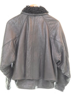 ヴェルサーチ VERSACE 80's シアリングカラー レザージャケット ジャケット ブラック 103MT-3508