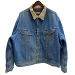 【曜日割引対象外】 リー Lee 90's ストームライダー デニムジャケット ブランケットライナー ジャケット ブルー 50サイズ 201MT-4521 VB