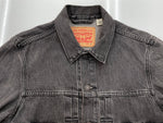 リーバイス Levi's 2nd TYPE セカンド 先染めブラック デニムジャケット トラッカージャケット RELAXED A7632-0002 ジャケット 無地 ブラック Sサイズ 104MT-2180