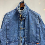 【曜日割引対象外】 リー Lee 80's ファイヤーマンジャケット デニムジャケット カナダ製 ジャケット ブルー 201MT-4854 VB