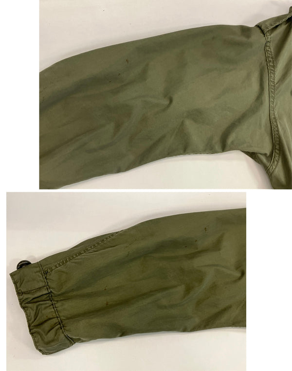 ミリタリー military 60's 60年代 US.ARMY 米軍 実物 M-51 ミリタリージャケット モッズコート フーデッドコート フィッシュテール VINTAGE ヴィンテージ SMALL コート カーキ Sサイズ 101MT-4903