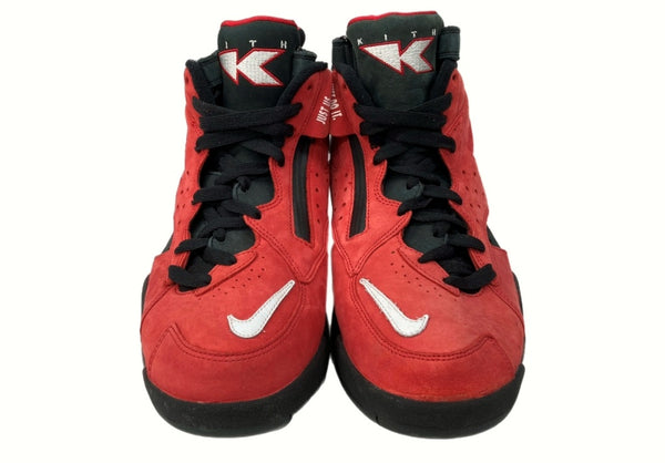 ナイキ NIKE 17年製 × KITH キス AIR MAESTRO 2 HIGH UNIVERSITY RED エア マエストロ2 ハイ ユニバーシティ レッド 赤 黒 AH1069-600 メンズ靴 スニーカー レッド 27cm 104-shoes560