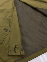 カレドアー Caledoor Gabardine British Short Blouson ブリティッシュ ショート ブルゾン アウター ハリントン KHAKI GREEN 緑 6031-2501 ジャケット 無地 カーキ Lサイズ 104MT-544