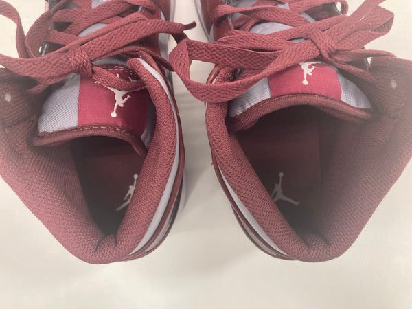 ジョーダン JORDAN Nike GS Air Jordan 1 Mid Team Red ナイキ GS エアジョーダン1 ミッド チーム レッド DQ8423-615 メンズ靴 スニーカー グレー 25cm 101sh-1941