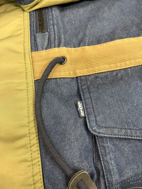 リーバイス Levi's Levi’s Made & Crafted® × White Mountaineering ホワイトマウンテニアリング MODS COAT モッズコート アウター デニム切替 ジャケット ブルー Lサイズ 101MT-5288