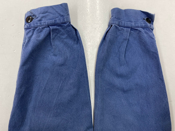 ヴィンテージ vintage 60s~ 60年代 ユーロワーク フレンチ カバーオール ワークジャケット コットンツイル フェード 青 ジャケット 無地 ブルー 104MT-1329