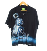 ハフ HUF DICE WOVEN TOP S/S RAYON SHIRT ダイス サイコロ オープンカラー レーヨンシャツ BU00155 半袖シャツ ブラック Sサイズ 103MT-2539