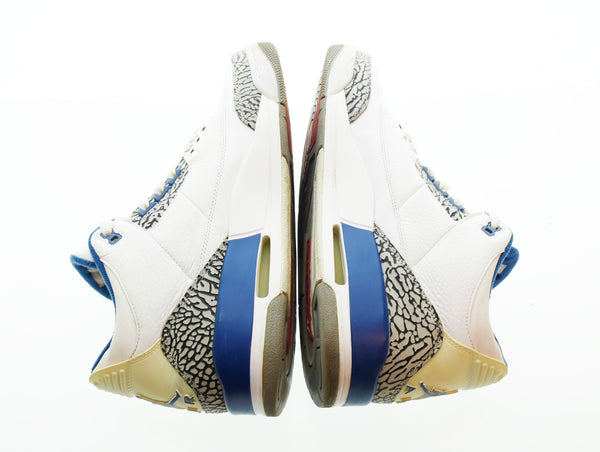 ナイキ NIKE 2011年製 Air Jordan 3 Retro True Blue エアジョーダン3 レトロ トゥルー ブルー 136064-104 メンズ靴 スニーカー ホワイト 30cm 103S-688