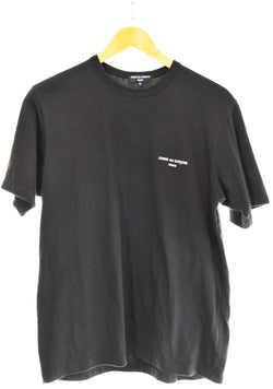 コムデギャルソンオム COMME des GARCONS HOMME  ロゴ プリント 半袖Tシャツ 黒 HM-T101 Tシャツ ブラック Lサイズ 103MT-2976