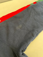 シュプリーム SUPREME 15AW Hooded Track Zip-Up Sweat フーデッドトラックジプアップスウェット パーカースリーブロゴ 紺 パーカ ネイビー Lサイズ 101MT-5046