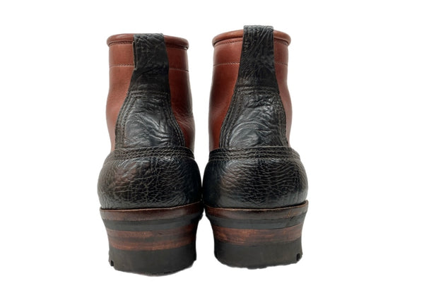 ホワイツブーツ WHITE'S BOOTS SMOKE JUMPER Red Dog スモーク ジャンパー 2トーン Vibramソール レースアップ 革靴 茶 黒 メンズ靴 ブーツ ワーク ブラウン サイズ 10 1/2E 104S-770