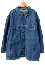 【曜日割引対象外】 リーバイス Levi's トラッカージャケット オーバーサイズ BIGE A3173-0000 ジャケット ロゴ ブルー Lサイズ 201MT-1521