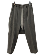 リックオウエンス Rick Owens LUXOR 23AW DRAWSTRING CROPPED ドローストリング クロップド サルエル 灰 無地 RU02C7381-WN ボトムスその他 グレー US 36 104MB-263