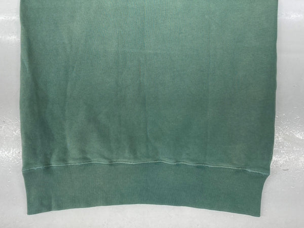 ダブルアールエル RRL PRINT LOGO SWEAT SHIRT プリント ロゴ スウェット シャツ トレーナー 加工 長袖 Ralph Lauren 緑 スウェット プリント グリーン Sサイズ 104MT-1487