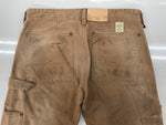 ラルフローレン RalphLauren Denim & Supply STUDS DOUBLE KNEE WORK PANTS スタッズ ダブル ニー ワーク パンツ ジップフライ 加工 ズボン 茶 総柄 ボトムスその他 ブラウン サイズ 28/32 104MB-379