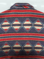 ケンゾー KENZO WOOL JACKET ウール ジャケット 北斎タグ ネイティブ柄 ジップアップ アウター KHJ-229 ジャケット 総柄 マルチカラー Fサイズ 104MT-2321