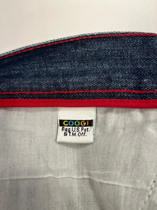 クージー COOGI ポケット刺繍 デニムパンツ ジーンズ ジーパン インディゴ デニム ネイビー W38×L33 101MB-585