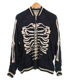 バックストリートクローラー BACK STREET CRAWLER スカル リバーシブル スカジャン SKULL Souvenir Jacket Reversible 骨  52133301 ジャケット ブラック Lサイズ 103MT-2572