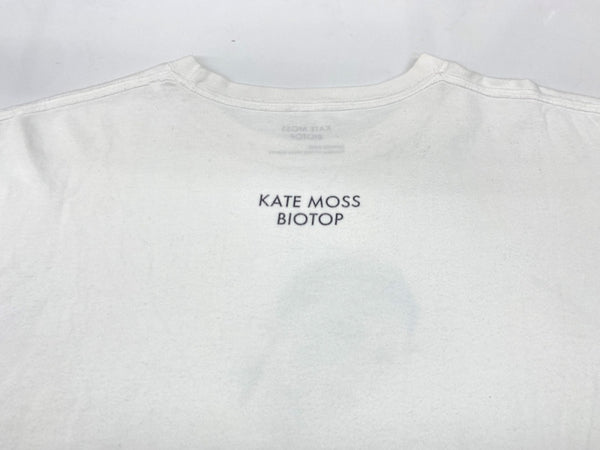 ビオトープ BIOTOP KATE MOSS by DAVID SIMS Photo Tee ケイトモス バイ デイビットスミス フォト Tシャツ 白 BOM-74000-A Tシャツ プリント ホワイト XLサイズ 104MT-1888