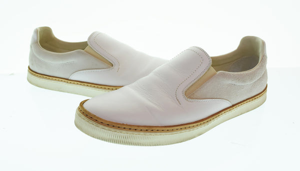 メゾン マルジェラ Maison Margiela 15ss Maison Martin Margiela スリッポン シューズ スウェード レザー メゾン マルタン マルジェラ メンズ靴 スリッポン ホワイト 42 26cm 103S-1364