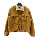 リーバイス Levi's 60s 60年代 SLIM FIT JACKET スリムフィットジャケット コーデュロイ 太畝 ボアジャケット BIG E 茶 ジャケット 無地 ブラウン 104MT-1989