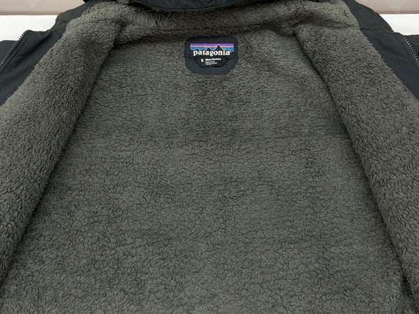 パタゴニア Patagonia 12AW ISTHMUS PARKA イスマス パーカ 裏ボア ダブルジップ フーディ アウトドア アウター 黒 27020FA12 ジャケット ロゴ ブラック Sサイズ 104MT-2156