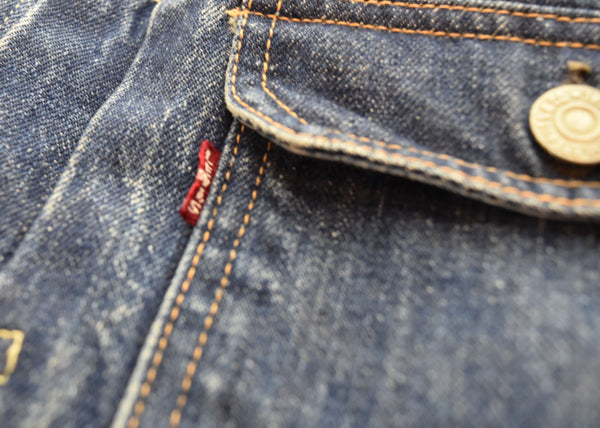 リーバイス Levi's 507XX 2nd 革パッチ ボタン裏17 両面タブ デニムジャケット 青 ジャケット ブルー 103MT-2177