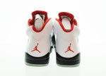 ナイキ NIKE 2013年製 Air Jordan 5 Retro Fire Red エアジョーダン5 レトロ ファイヤーレッド 136027-100 メンズ靴 スニーカー ホワイト 29cm 103S-690