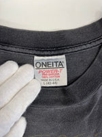 ヴィンテージ vintage 90s 1993 NBA 3PEAT Champions US古着 CHICAGO BULLS シカゴブルズ 墨黒 シングルステッチ Tシャツ ブラック Lサイズ 101MT-4828