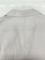 ヨーク YOKE 22SS STRIPE DOUBLE BRESTED SHIRT JACKET ストライプ ダブル ブレスト シャツ ジャケット テーラード 灰 YK22SS0331J サイズ 3 ジャケット ストライプ グレー 104MT-1128