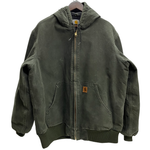 【曜日割引対象外】 カーハート Carhartt アクティブジャケット アクティブパーカー MOS メキシコ製 ジャケット グリーン Lサイズ 201MT-4708 VB