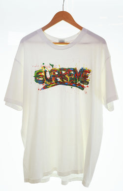 シュプリーム SUPREME 20SS Paint Logo Tee ペイント ロゴ Tシャツ Tシャツ ホワイト LLサイズ 103MT-2705