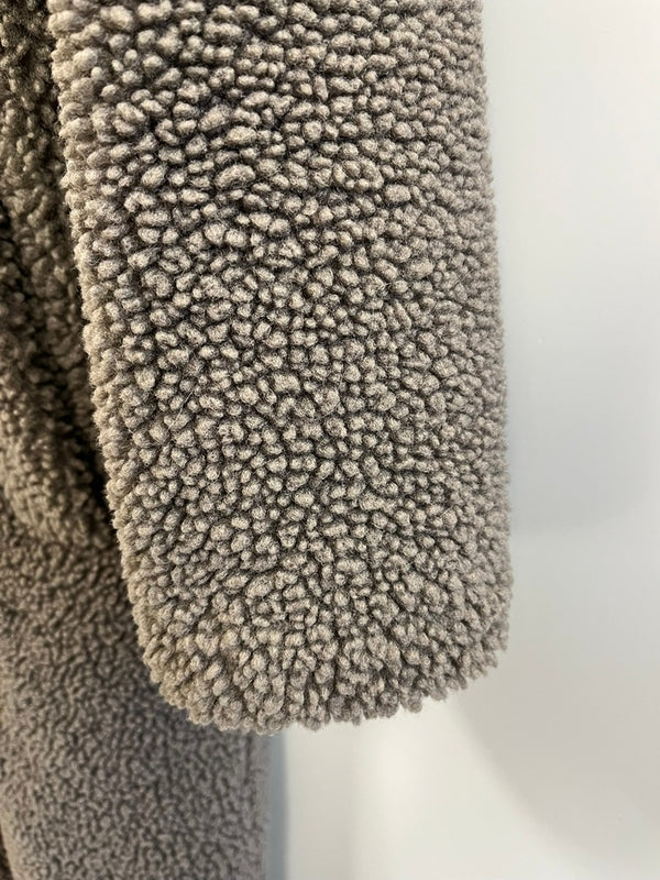 ザラ ZARA テディベアコート テディコート ボア ジャケット  ジャケット グレー USA S 101LT-198