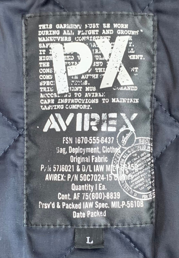アヴィレックス AVIREX N-1 デッキジャケット 裏ボア ジャケット ネイビー Lサイズ