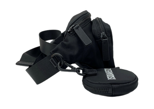 ディースクエアード DSQUARED2 ICON Belt Bag アイコン ベルト バッグ ウエストポーチ バッグ ボディバッグ ショルダー 黒 バッグ メンズバッグ ボディバッグ・ウエストポーチ ロゴ ブラック 104B-75