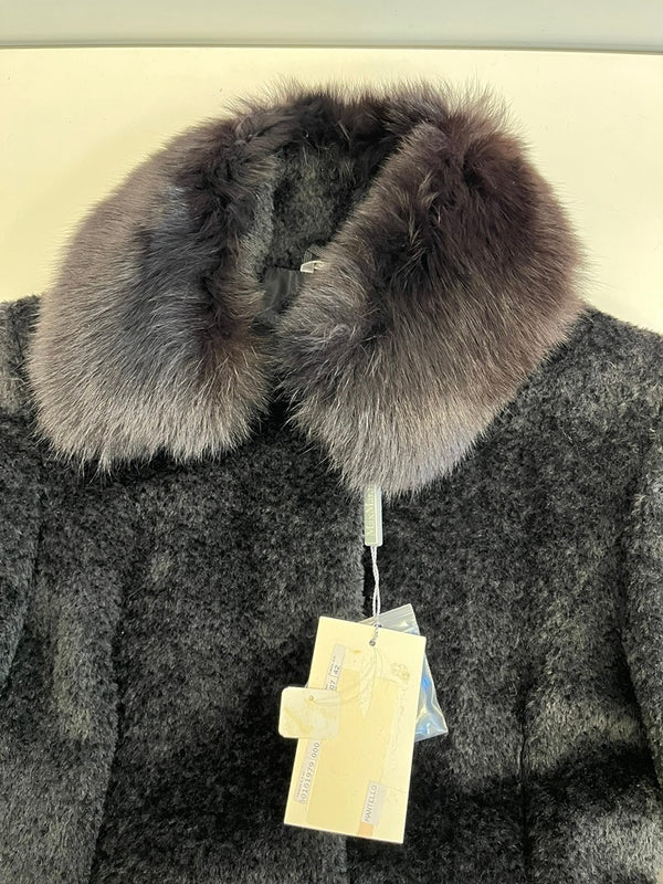 マックスマーラ Max Mara アルパカウールコート スーリベルテッドコート 黒 60161979 コート ブラック 42 101LT-192