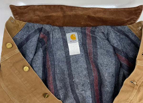 【曜日割引対象外】 カーハート Carhartt 80's 90's ダックトラッカージャケット ジャケット ベージュ 40サイズ 201MT-3878 VB