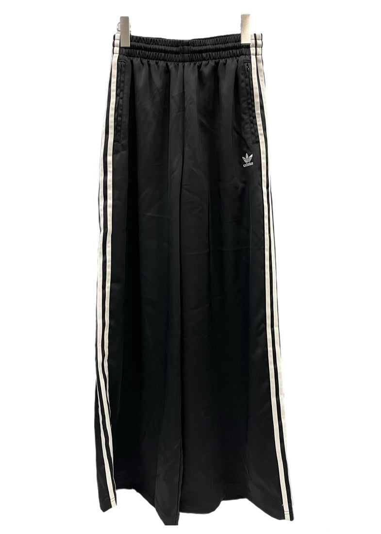 アディダス adidas アディカラー サテン ワイドレッグ トラックパンツ