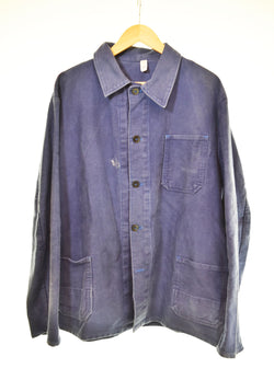 ヴィンテージ  Vintage 50's 60's FRENCH WORK MOLESKIN JACKETフレンチワーク モールスキンジャケット ジャケット ブルー 103MT-2971