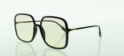 クリスチャンディオール Christian Dior スクエア サングラス メガネ 黒 807VC 眼鏡・サングラス 眼鏡 ブラック 103G-117