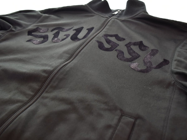 ステューシー STUSSY 00s 00's OLD STUSSY アーチロゴ トラックジャケット 2000年代 オールド 裏原 ジャケット ブラック Lサイズ 103MT-2574