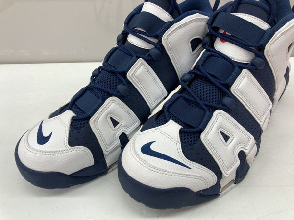ナイキ NIKE 20年製 AIR MORE UPTEMPO OLYMPIC エア モア アップテンポ オリンピック シューズ バスケ 白 紺 414962-104 メンズ靴 スニーカー ネイビー 30cm 104S-670