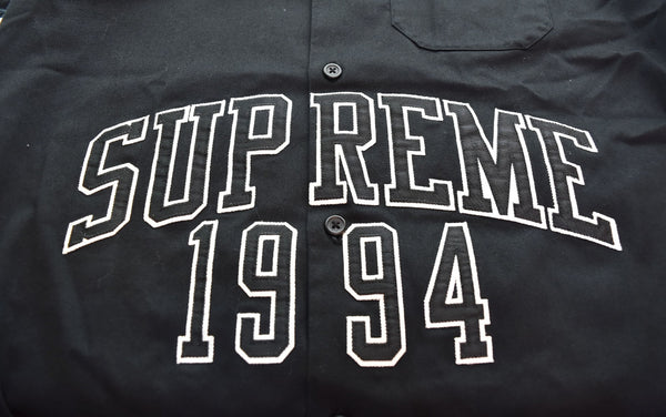 シュプリーム SUPREME 2020SS Arc Logo S/S Work Shirt シュプリーム アーチロゴショートスリーブワークシャツ 半袖シャツ  半袖シャツ ブラック Mサイズ 103MT-2471