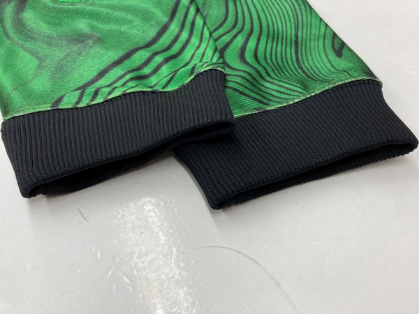 ナイキ NIKE × Off-White オフホワイト Allover Print Jersey ゲームシャツ ユニフォーム 緑 FQ0998-389 ロンT 総柄 グリーン 2XLサイズ 104MT-1622